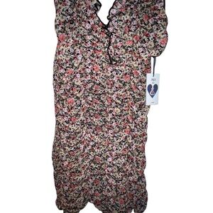 Iris Multicolor Floral Dress with Ruffles